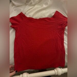 Hollister Red Women's Off the Shoulder Top NWOT